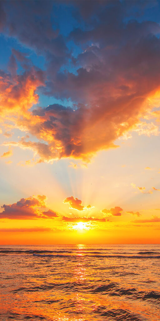 Magnificent sunset views from your suite at Ocean Club Treasure Island Hotel.