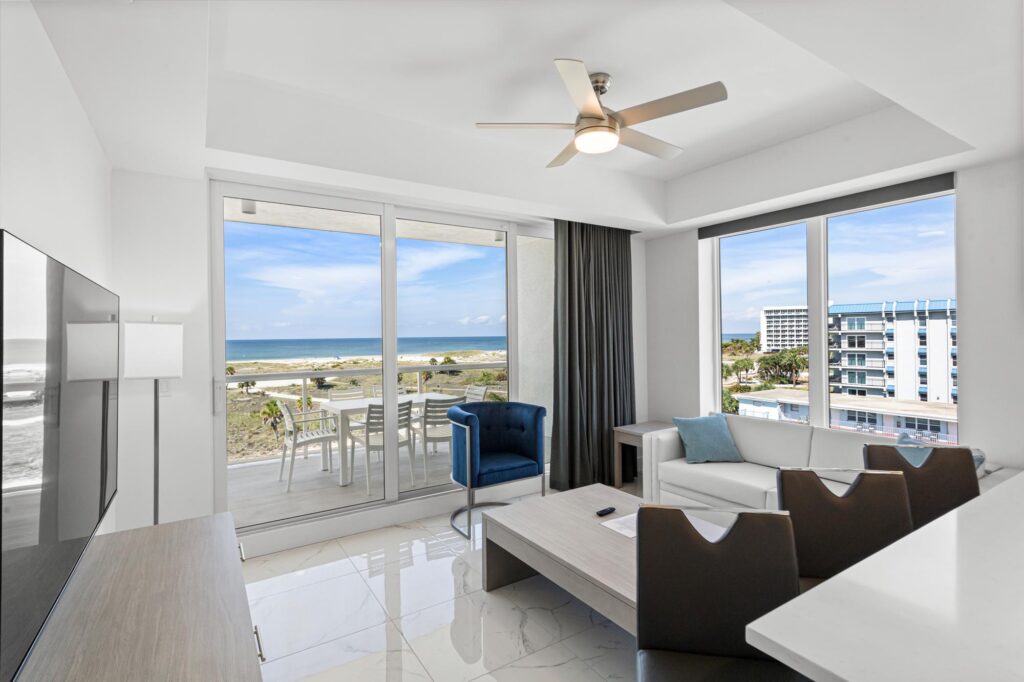 Ocean Club Treasure Island Hotel 2 bedroom Gulf Front Corner Suite Luxury